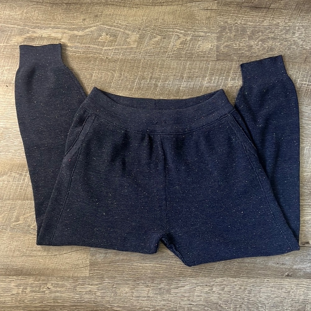 Anthropologie Daily Practice Navy Cozy Pants Size Large